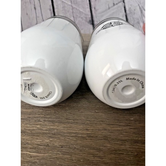 Guidesman Insulated Wine Glass-Set of‎ 2 With Lid White 5" Tall-12 oz - Picture 4 of 5